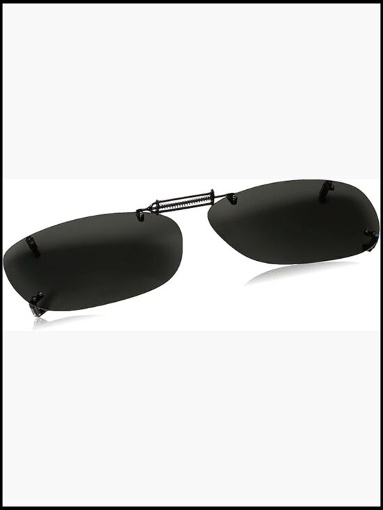 Clip On Sunglasses with Polarized Lenses, UV Protection, Lightweight